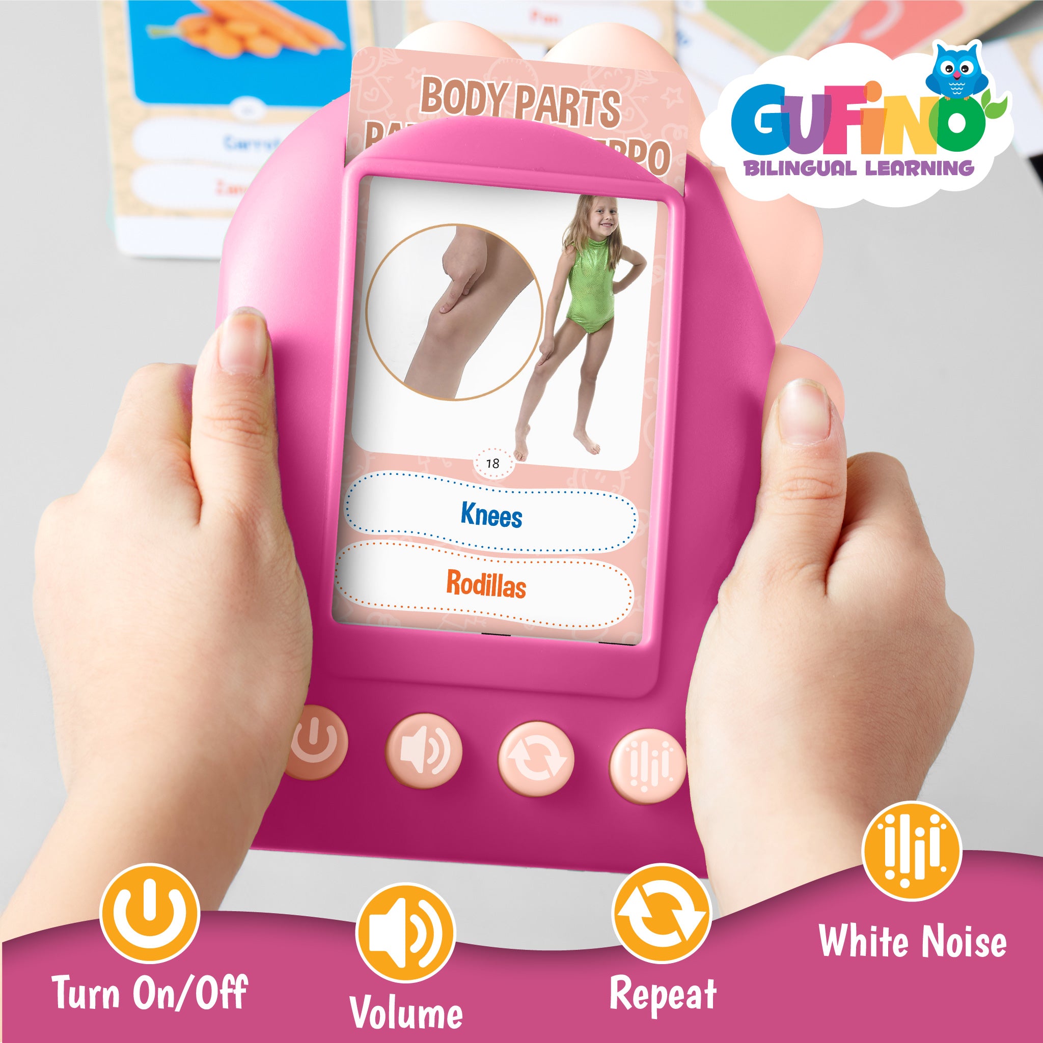 Bilingual Talking Flash Cards for Toddlers - Bilingual – Gufino