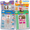 Human Body Poster for Kids: Organs, Muscles & Bones - Spanish and English - Gufino Bilingual Learning