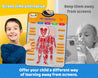 Human Body Poster for Kids: Organs, Muscles & Bones - Spanish and English - Gufino Bilingual Learning