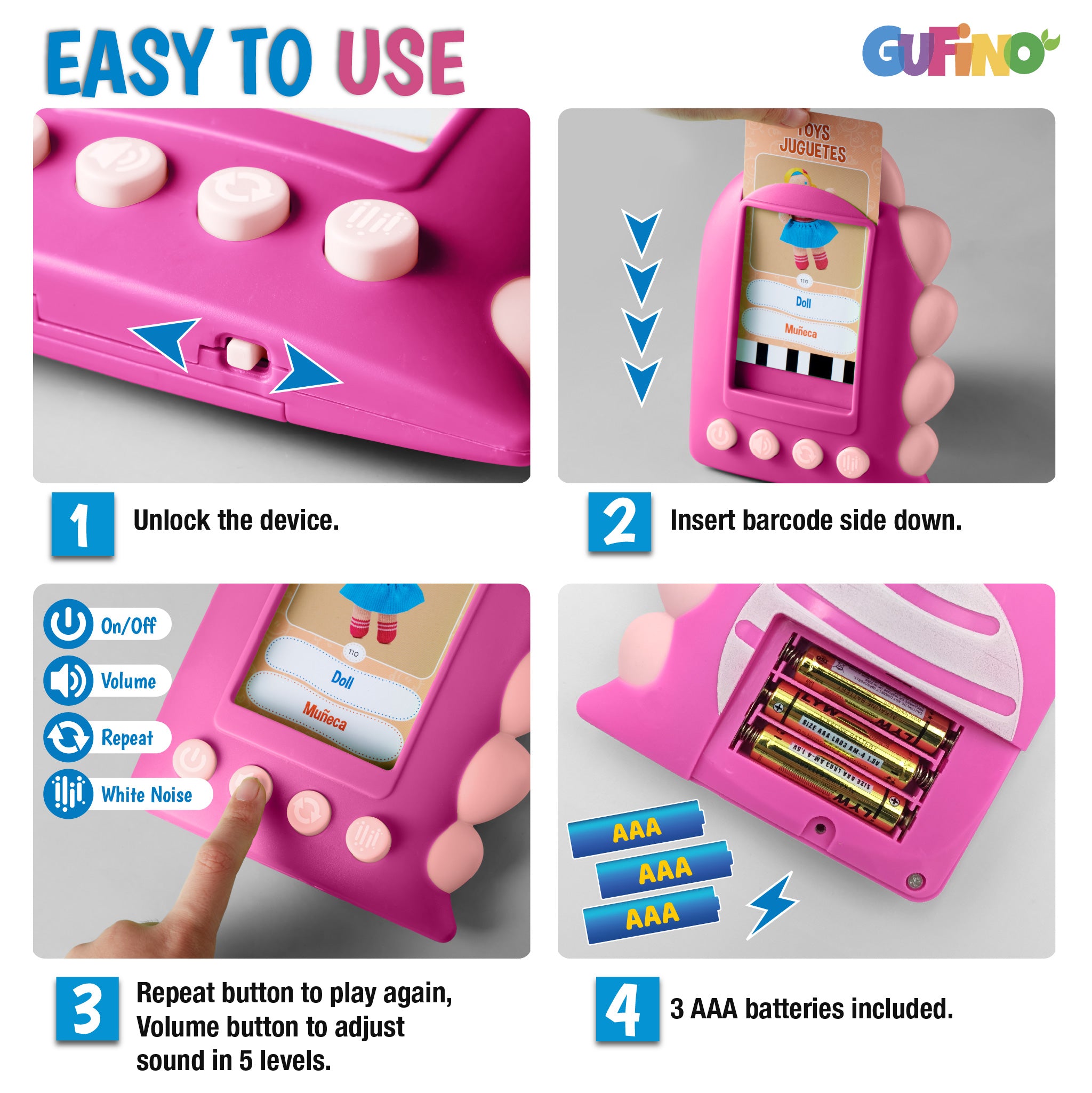 Bilingual Talking Flash Cards for Toddlers - Bilingual