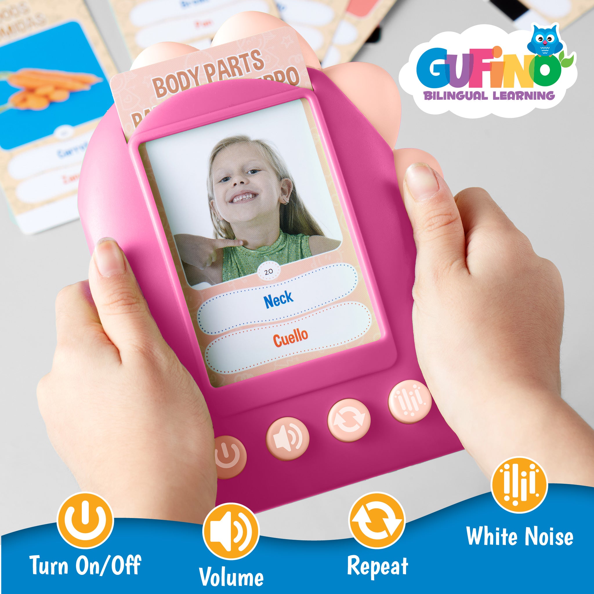 Bilingual Talking Flash Cards for Toddlers - Bilingual