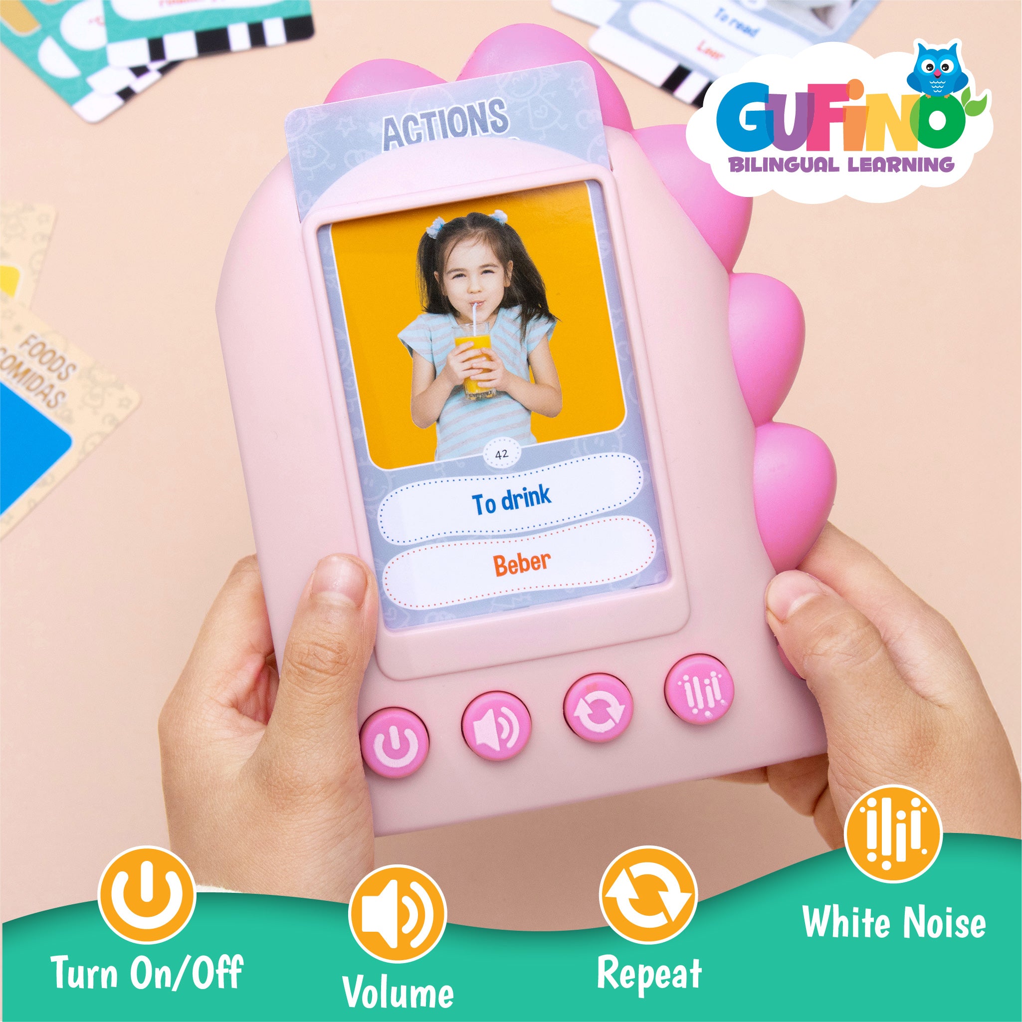 English & Spanish Flash Cards for Kids - Bilingual Flash Cards