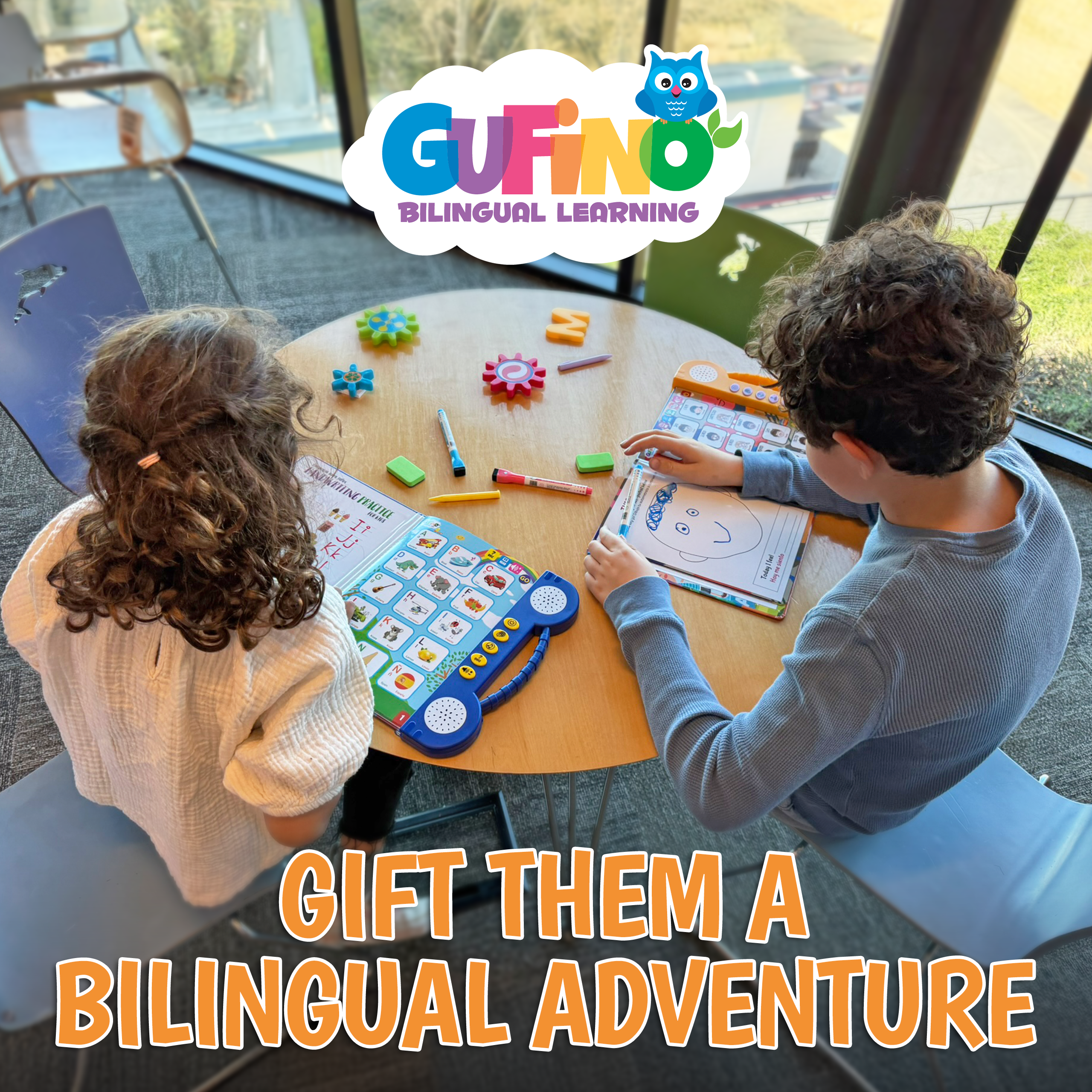 Preschool Workbook - Spanish and English - Audio in both languages - Gufino Bilingual Learning