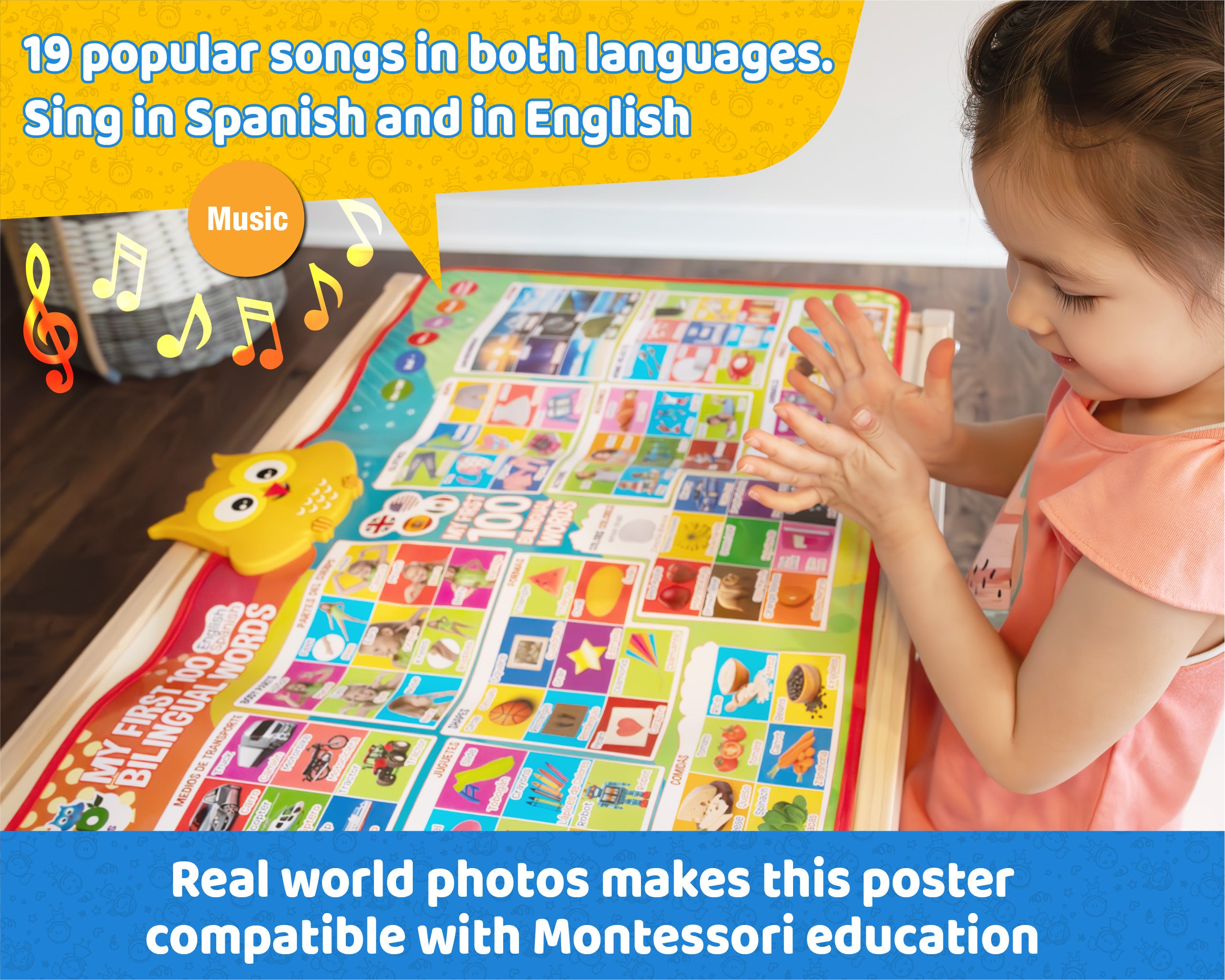 First 100 Bilingual Words in English & Spanish