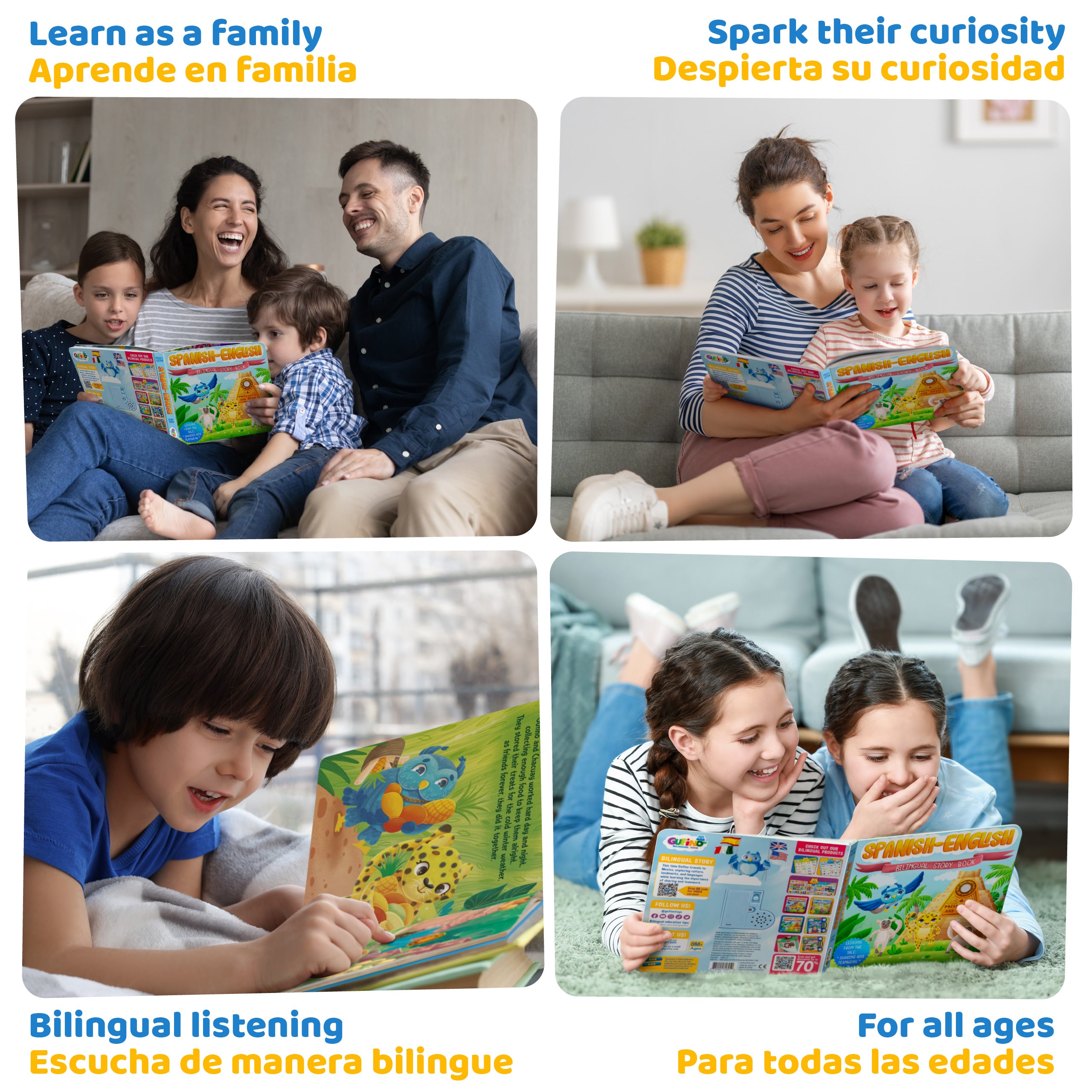 Bilingual Story - Gufino Travels to Mexico - Spanish & English Bilingual Sound Book - Gufino Bilingual Learning