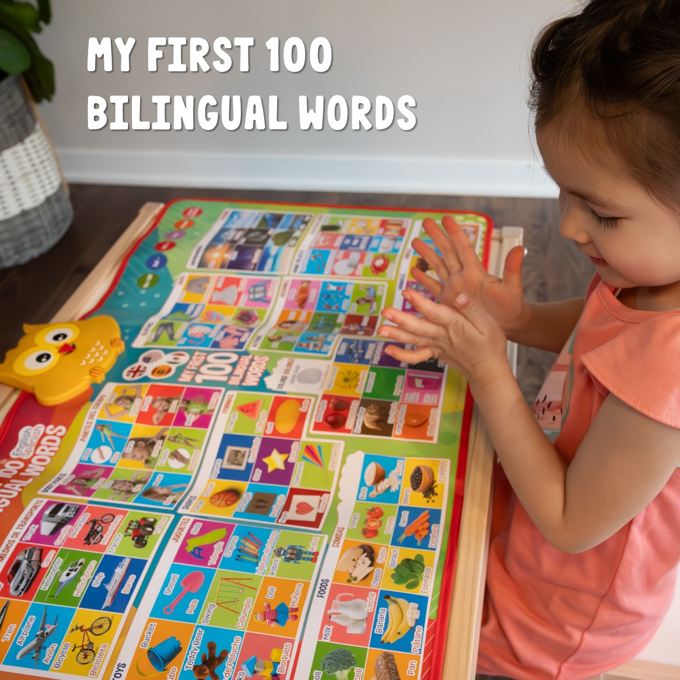 First 100 Bilingual Words in English & Spanish