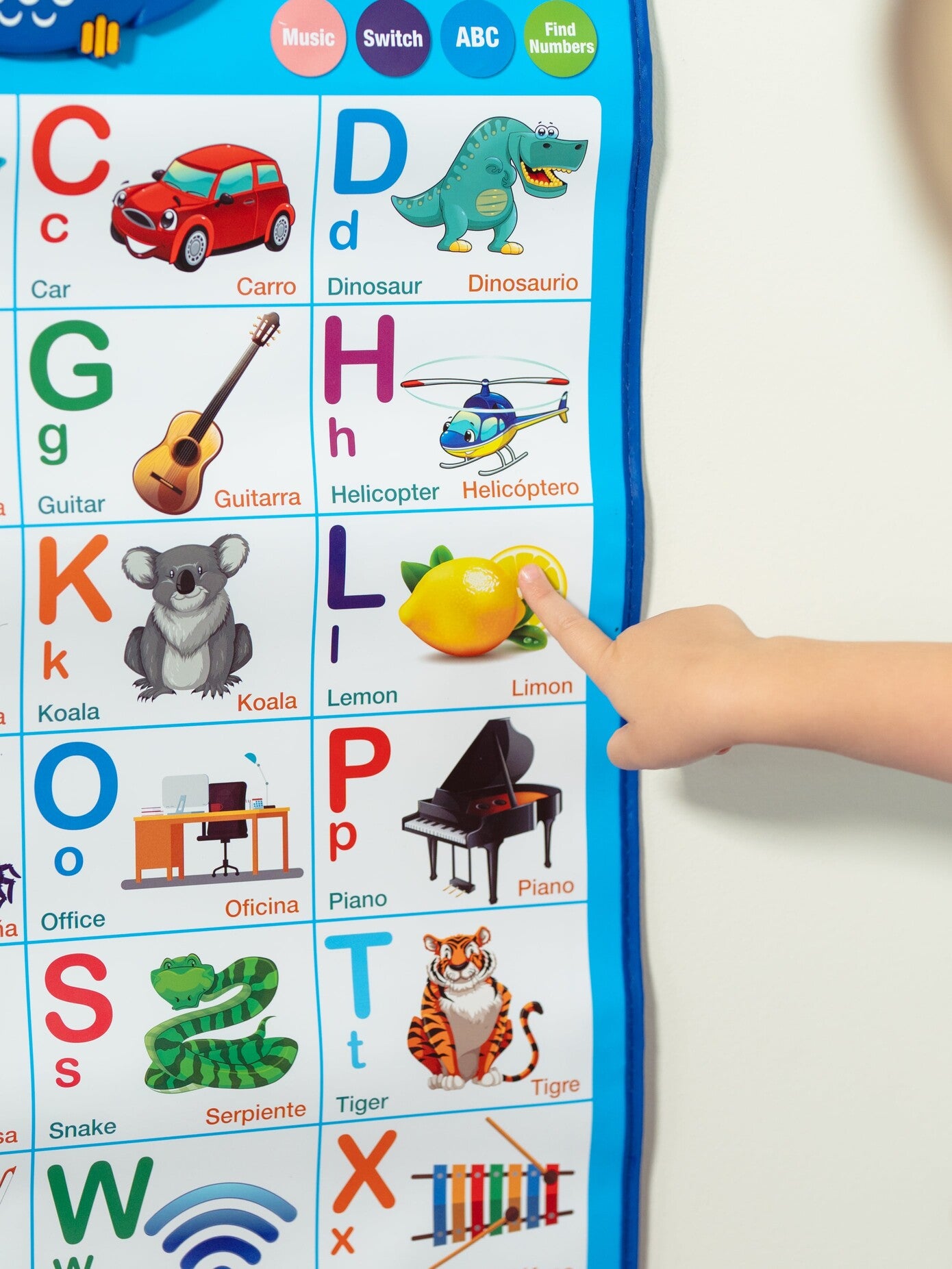 Bilingual Electronic Poster - Alphabet & Songs - Gufino Bilingual Learning